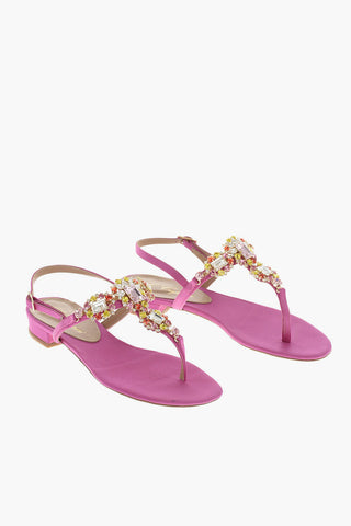 Satin RANYA Sandal with Jewel