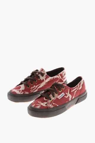 MARTA FERRI patterned fabric sneakers