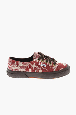 MARTA FERRI patterned fabric sneakers