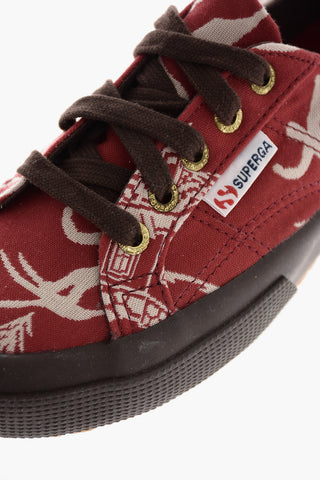 MARTA FERRI patterned fabric sneakers