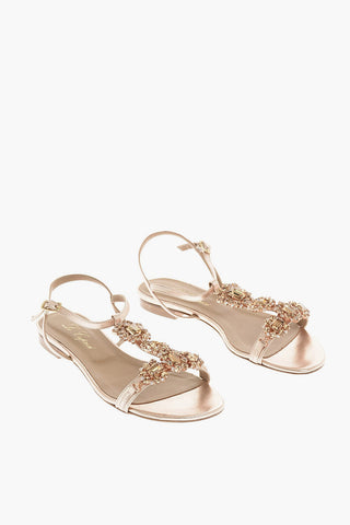 Sandalo LULU in Pelle con Dettagli Gioiello