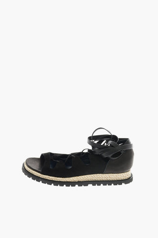 Leather Lace-up Sandal