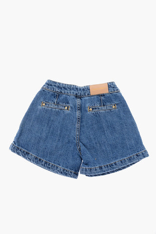 studded denim shorts