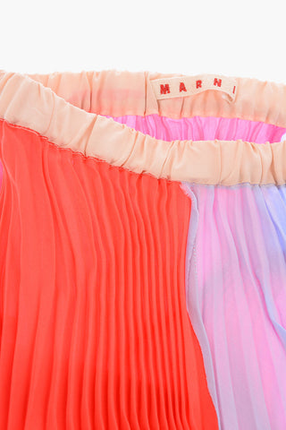 drawstring waist accordion skirt