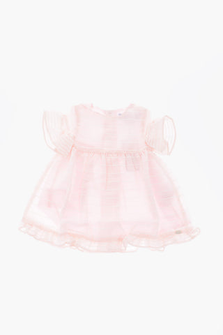 vestito a righe a manica corta