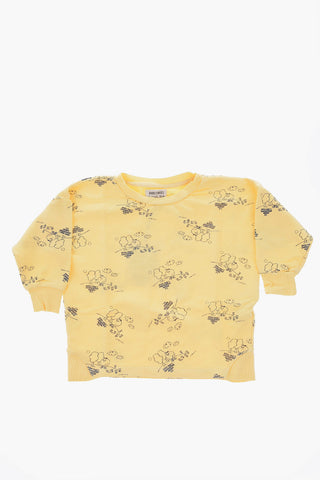 Printed crew-neck sweatshirt