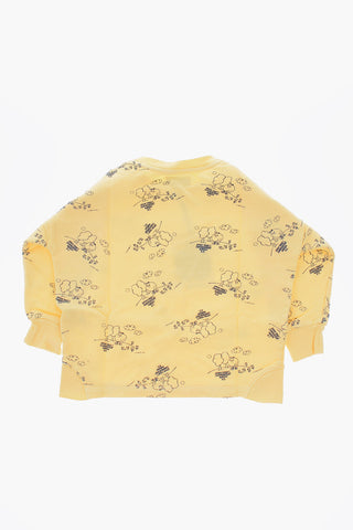 Printed crew-neck sweatshirt