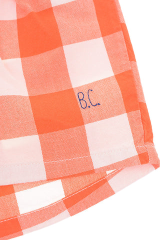 gingham check pyjama set