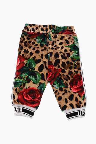 floral-print DGLEO sweatshirt and jogger pants set