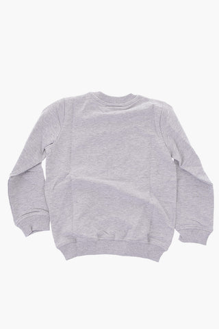 Printed crew-neck sweatshirt