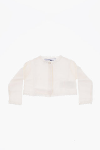 crew-neck cardigan