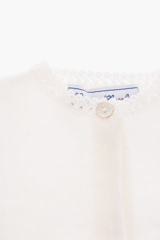 crew-neck cardigan
