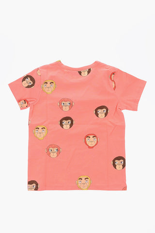 Monkeys printed crew-neck t-shirt
