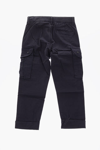 pantalone cargo in cotone stretch
