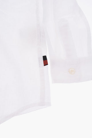 camicia collo coreana con taschino