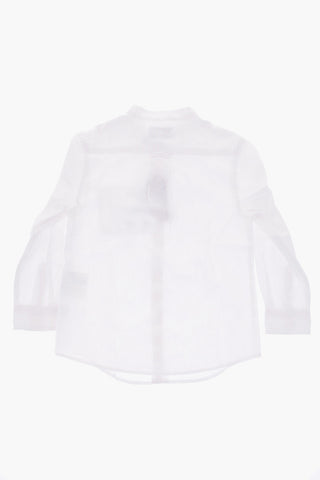 camicia collo coreana con taschino