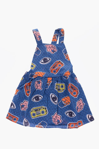 set t-shirt e vestito stampato