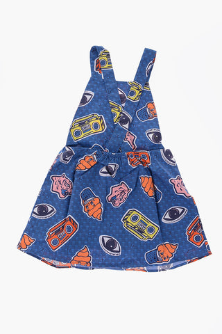 set t-shirt e vestito stampato