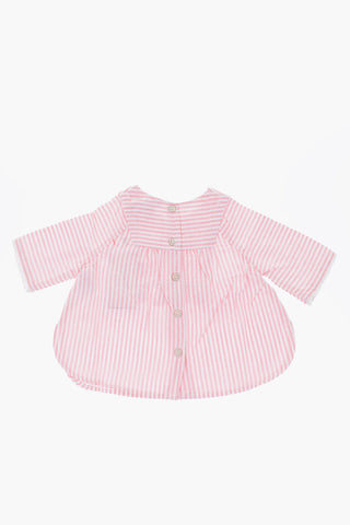 vestito a righe scollo a v