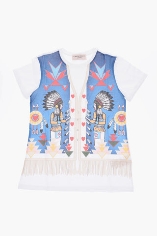 t-shirt girocollo stampata