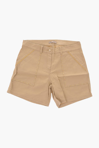 stretch cotton shorts