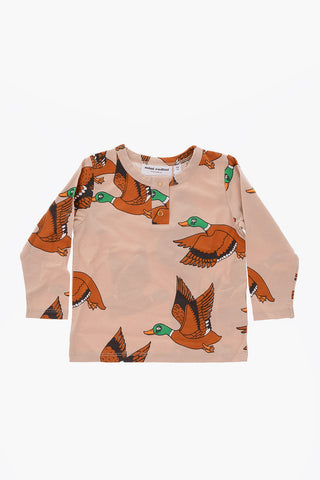 ducks printed henley t-shirt
