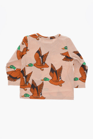 ducks printed henley t-shirt