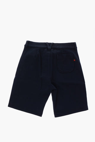 stretch cotton bermuda shorts