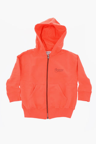 hooded sweatshirt with zip closure