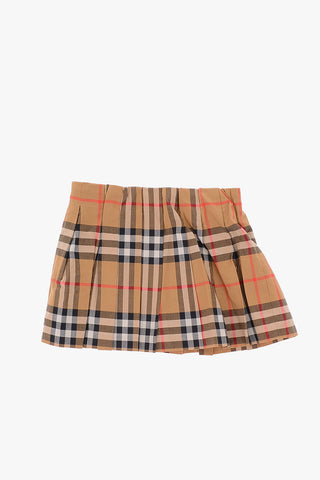 checked MINI PEARL skirt with side zip