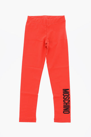 stretch cotton drawstring waist leggings