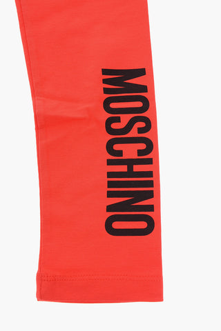 stretch cotton drawstring waist leggings