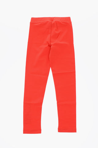 stretch cotton drawstring waist leggings