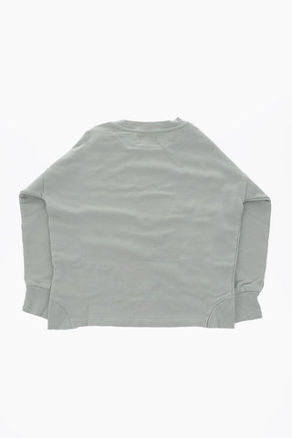 Printed crew-neck sweatshirt