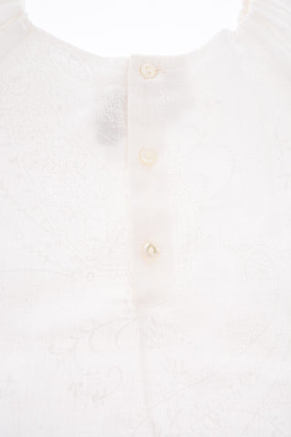 paisley flax blouse