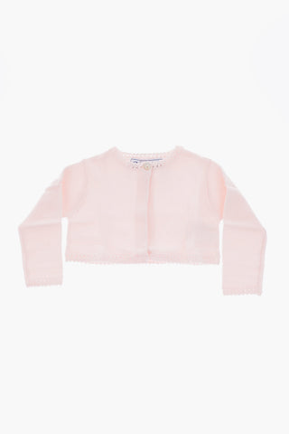 crew-neck cardigan