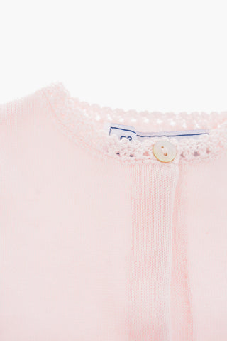 crew-neck cardigan