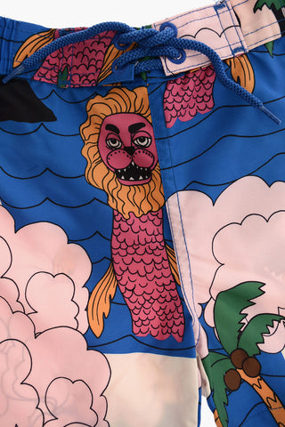 Printed Seamonster SwimShorts