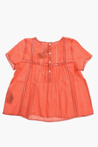 Camicia Smock Ricamata