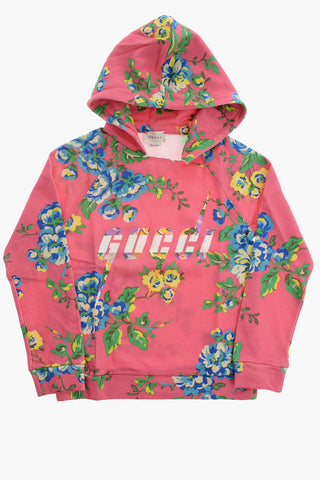 printed floral sweatshirt