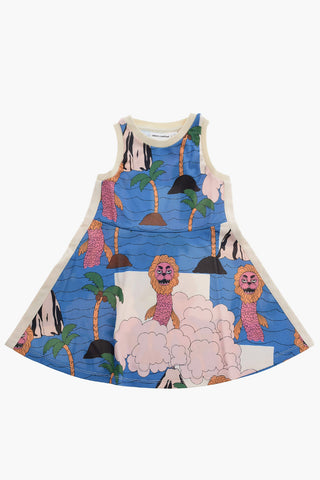 Printed Seamonster wing Tank Dress