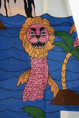 Printed Seamonster dress