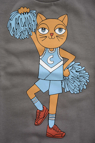 Printed Cheercat crew-neck Sweatshirt