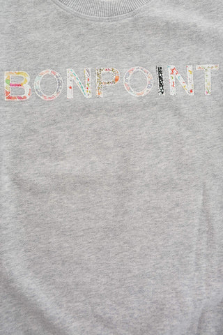 Embroidered Crew- Neck Sweatshirt