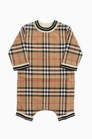 Checked MICHAEL romper suit