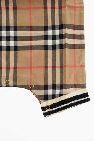 Checked MICHAEL romper suit