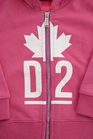 Printed sweatshirt with zip closure