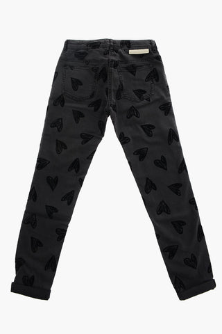 Jeans con Cuore in velluto