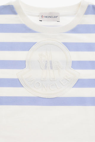 striped shirt dress with lace details