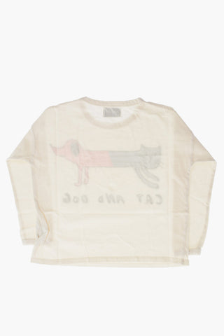 Printed Cat and Dog T-shirt